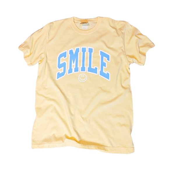 Comfort Colors Tops - Smiley Face T-Shirt